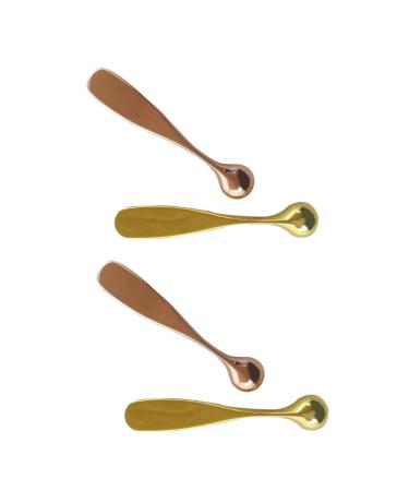 Beaupretty 4pi ces Outils De Massage Pour Yeux Alliage De Zinc Spatule Et Stick De Cr me Pour Yeux Accessoire De Soins Peau Pratique Et l gant