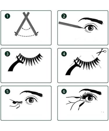 Prakti Magnetic Eyeliner and Eyelashes Kit 3D Magnetic Eyelashes Kit with 6 Pairs Reusable Eyelashes Tweezers and Eyeliner 02 - Buy Online on GoSupps.com