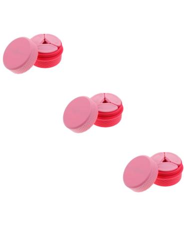 minkissy 3 Sets Cream Box Small Cream Container Silicone Makeup Containers Silicone Cream Jar Salve Jar Travel Dispenser Empty Cream Bottle Vacation Storage Box Portable Silica Gel