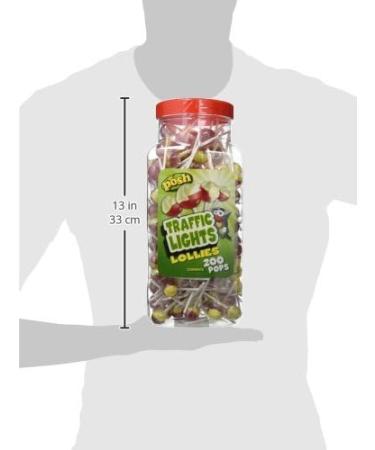 POSH Traffic Light Lollies 200 pops per jar - Buy Online on GoSupps.com