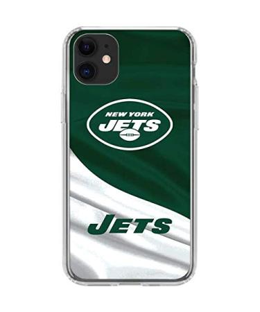 Skinit Clear Phone Case Compatible with iPhone 11 - Officially Licensed NFL New York Jets Design