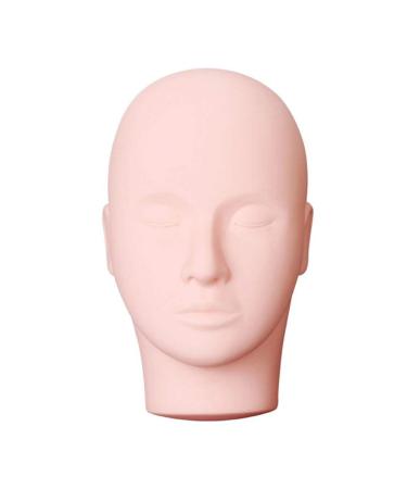 Derkoly soft silicone male head female head model professional soon doll manse quink head for eyelash extension make-up practice training hat wig hair glasses display stand tool multi