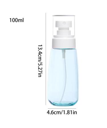 Small Refillable Spray Bottle 100ml - Fine Mist Plastic Mister - Blue | Ideal for Travel & DIY - Buy Online on GoSupps.com