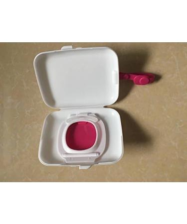 Portable Baby Wipes Dispenser - Pink Travel Tissue Box for Stroller Diaper Bag - Buy Online on GoSupps.com