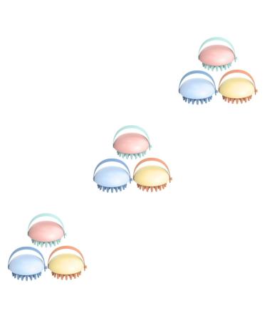 Beavorty Silicone Shampoo 9 Pcs Massage Comb Cleaning Brush Cleaning Comb Wet And Dry Scalp Brush