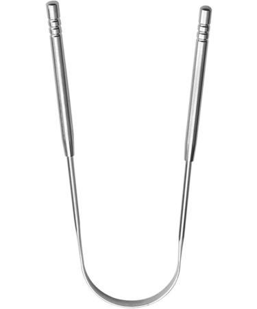 Stainless Steel Tongue Cleaner | U-Shaped Tongue Scraper for Bad Breath | Oral Care Tool - 1PC - Buy Online on GoSupps.com