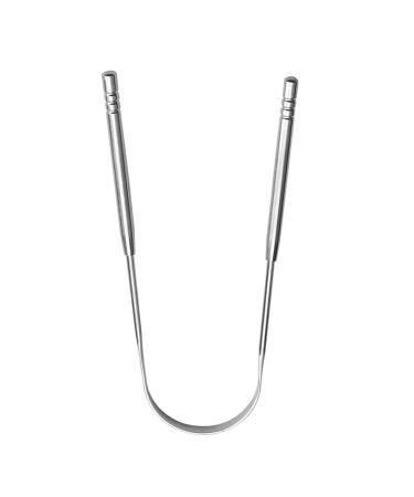 Stainless Steel Tongue Scraper & Cleaner for Adults | Bad Breath Solution | U-Shaped Tongue Cleaners | Improve Oral Hygiene - Buy Online on GoSupps.com