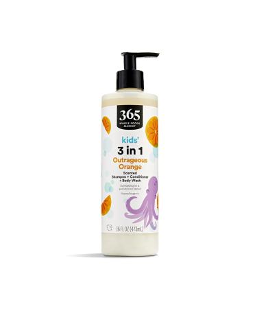 365 by Whole Foods Market 3N1 Shampoo Conditioner Body Wash Orange 16 Fl Oz
