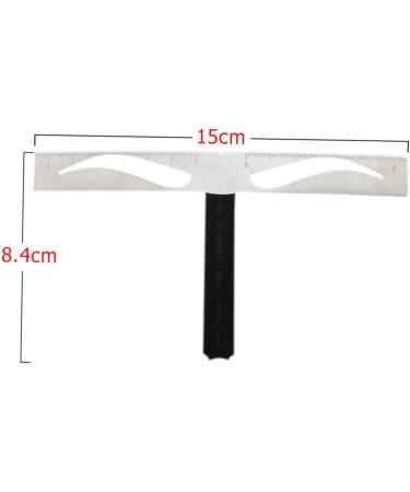1pc Eyebrow Tools Eyebrow Drawing Tool Eyebrow Stencil Template Positioning Ruler Stainless Steel Size 1 As Shown - Buy Online on GoSupps.com