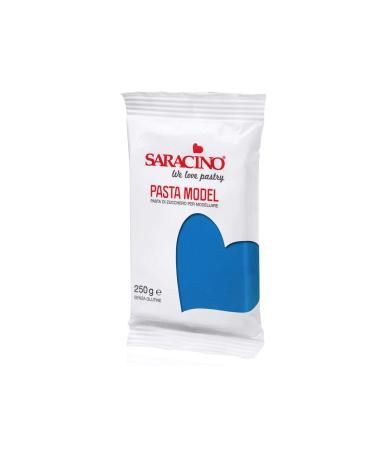 Saracino Sugar Paste Model Blue Modelling Paste 250 g Gluten Free Made in Italy Azure Blue