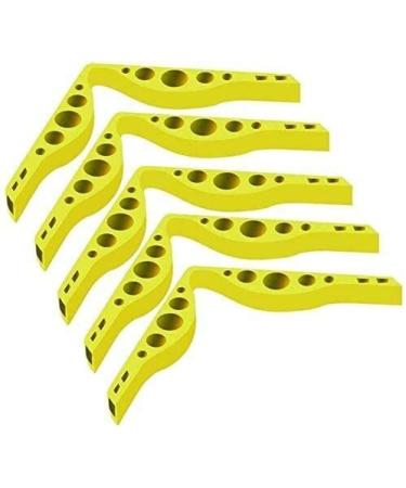Boqqu 5/10 pieces of fogless accessories for masks glasses silicone anti-fog nose bridge pads anti-fitting silicone nasal bridge prevents the fitting of glasses anti-fitting 5 pc yellow