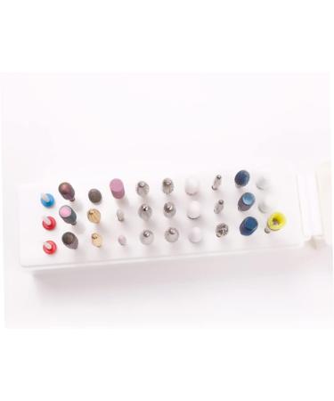 Nail Drill Bits Holder 30 Holes Drill Bits Organizer Container 30 Holes Manicure Tools Nail Drill Bit Holder Stand Display Organizer Dust Proof Storage Container Box - Buy Online on GoSupps.com
