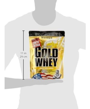 Weider Gold Whey Bag Double Pack (2 x 500g) Vanilla - Premium 1kg Protein for Muscle Building International Shipping Available - Buy Online on GoSupps.com