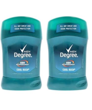Degree Dry Protection Antiperspirant & Cool Rush Deodorant Stick for Men 1.7 Ounce (Pack of 2)