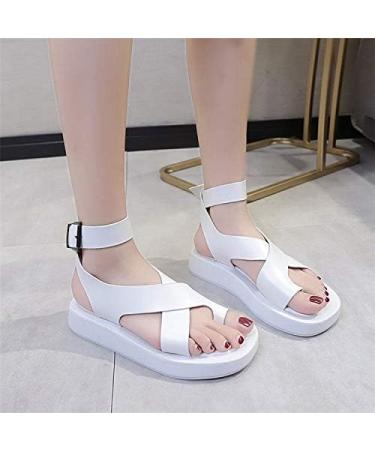 CrEev Women's Summer Sandals - Fashion Platform Shoes Non-Slip Style (Size 6) - Buy Online on GoSupps.com