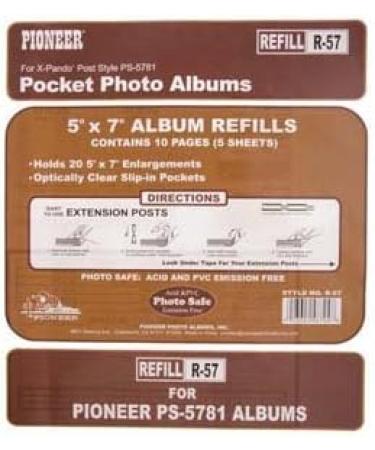 Pioneer Genuine Double 5x7 Refill Page for Pocket Album - Buy Online on GoSupps.com