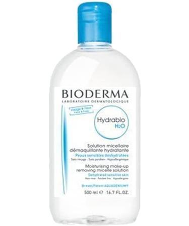 Bioderma Hydrabio H2O 500ml Micellar Solution for Sensitive Dehydrated Skin - Pack of 1 - Buy Online on GoSupps.com