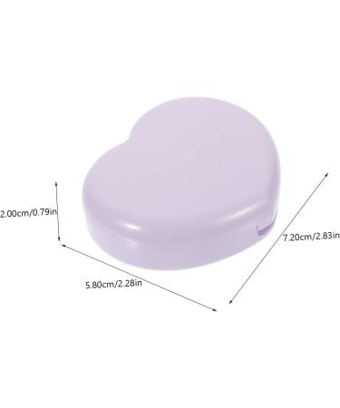 Solustrie Travel Contact Lens Case - Violet Purple Organizer & Remnant Tool for Autumn/Winter - Compact 7.2x5.8x2cm - Buy Online on GoSupps.com