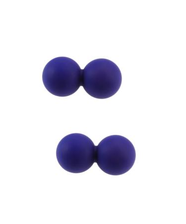 Beavorty 2st peanut massage ball double massage fitness scooter Answer mobility peanut massage roller silicone roller peanuts peanut yoga roller peanut ball foot sole massage globe yoga ball