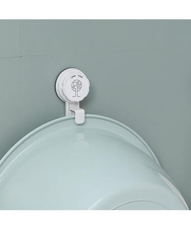 HONMEET Suction Cup Hook Coat Hook Key Holder for Wall Traceless Hooks Bathroom Hooks Bathroom Wash Pot Lid Holder Plastic Sucker Pads Storage Hooks Punch- Hook Tub White Washbasin Abs - Buy Online on GoSupps.com