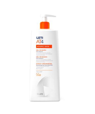 Leti LETI AT4 Shower and Bath Gel - Mild moisturizing cleansing for dry or eczema-prone skin 750 ml gel