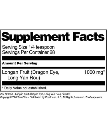 Longan Fruit Powder (1 oz) - Dragon Eye Long Yan Rou Extract | ZIN 521850 - Buy Online on GoSupps.com