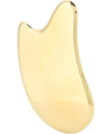 Verdant Touch Brass Gua Sha Tool - Body Scraping Board for Massage & Pain Relief | 11.9x6.1 cm | Acupoint Fascia Care - Buy Online on GoSupps.com