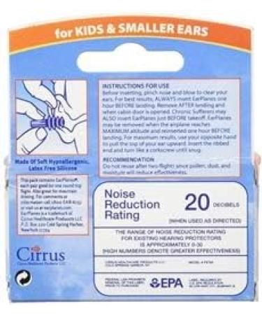 Earplanes Children's Size Pain Reliever Earplugs - 2 Pairs - Buy Online on GoSupps.com
