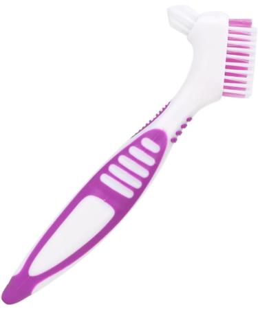 Verdant Touch Denture Toothbrush - Double Sided Cleaning Brush 2 Pack for Effective Oral Care & Plaque Removal - International Shipping Available - Buy Online on GoSupps.com