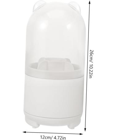 Tofficu Pencil Holder Clear Acrylic Makeup Organizer Pen Holder Eyebrow Pencil Hairbrush To Rotate - Buy Online on GoSupps.com