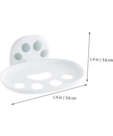 Amosfun 2 Pcs Box Soap Box Soap Rack Shower Soap Holder Shower Basket Soap Dish Soap Storage Soap Holder Bathroom Soap Draining Dish Hygiene Plastic Storage Rack White Wall-mounted - Buy Online on GoSupps.com