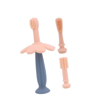 Beavorty 1 Box tooth cleaning Tool Mund -cleaning mouthwear children's toothbrushes silicone toothbrush infant toothbrushes 1 piece (1 Pack) pink