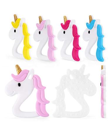 PREMYO Unicorn Teething Ring for Babies - BPA-Free Silicone Cooling Teething Aid - Pink | Relieve Teething Pain - Buy Online on GoSupps.com