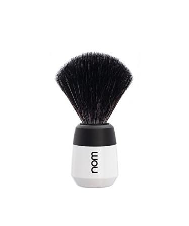 nom - Shaving brush - MAX series - synthetic fibre "Black Fibre" - white plastic