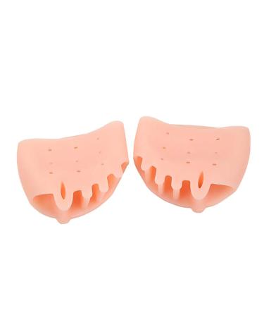 Frcolor 1 Pair Toe Separator Straightener Bunion Orthopedic Foot for Hallux Valgus Hammer (Pink)