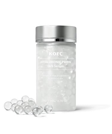 KOEC Hyaluronic PDRN Orb Serum Boosting Face Serum with Hyaluronic Acid Glutathione Deep Hydrating Reduce Wrinkles Skin Elasticity Skincare for Women 20g 1
