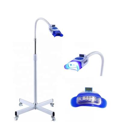 Mobile Dental Teeth Whitening Light Kit Professional Machine 36w 10 Led Teeth Whitening Lamp Stand  Portable Blue Light Cold Light Bleaching Accelerator Teeth Whitener Floor Standing Type-US Ship