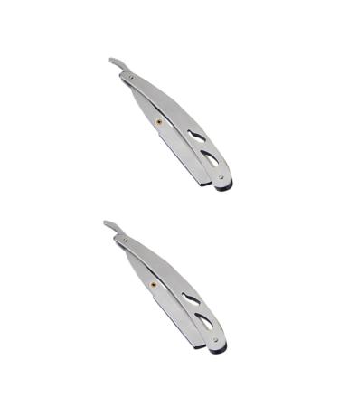 Cabilock 2 Stk Rasuradoras Para Hombres Razor For Men Shave Men Razor Handracle M quinas de Afeitar Para Hombres Bleed Head Razor For Men Handbuch Man Rustfreier Stahl