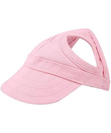 PSPSOP Adjustable Pet Dog Baseball Cap - Outdoor Sun Protection Hat with Ear Holes - Pink (M-Rosa) - Buy Online on GoSupps.com