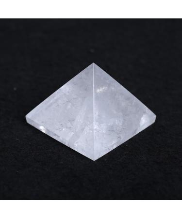 Pyramid-Finest Big Clear Crystal Gemstone 2.36" Carved Pyramidal Crystal Crafts - (Color: White Size: 6cm) - Buy Online on GoSupps.com