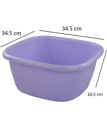 Jekiyo 16 Qt Purple Wash Basin 2-Pack Plastic Square Dish Tub - Buy Online on GoSupps.com