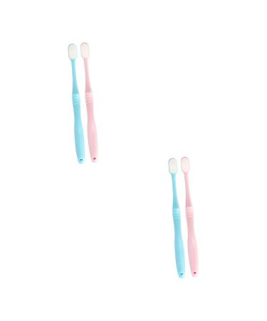 Frcolor 4 pieces nano ultra -fine soft toothbrush children's toothbrush toothbrush for daily use satisfaction toothbrush long after birth pregnant woman captivity
