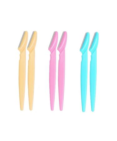 6 Pack Eyebrow Razors Facial Hair Remover Eyebrow Razor Trimmer for Women and Men