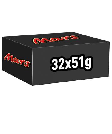 MARS - Milk Chocolate, Nougat & Caramel Bars - Large size - 32 x 51g