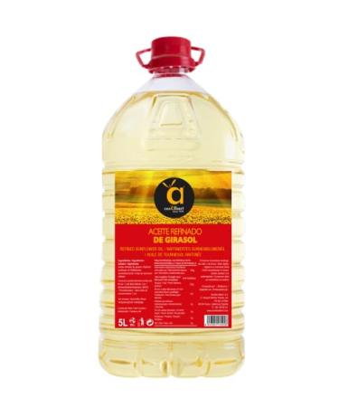 Casalbert sunflower oil special oil for frying or cooking refined sunflower oil with high oleic acid content 5 l canister