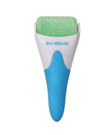 4-in-1 Facial Wand | Anti-Aging for Face and Neck | Face Massager & Microcurrent Facial Device | Travel Beauty Wand | Portable Skin Rejuvenation Facial Tool (Blue Iceroller)