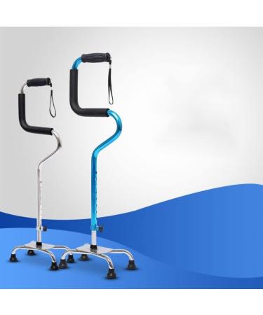 Crutches for The Elderly Four-Legged Four-Clawed Leg Crutches Non-Slip Crutches Lightweight Telescopic Cane Cane Eight Cane Crutch Cabinet for Men and Women (Color : Silver) Smooth Sailing - Buy Online on GoSupps.com