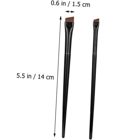 Baluue 15 Sets Ultra Thin Eyeliner Wood Eyebrow Brush Eyebrow Black Women Eyebrow Brush - Buy Online on GoSupps.com