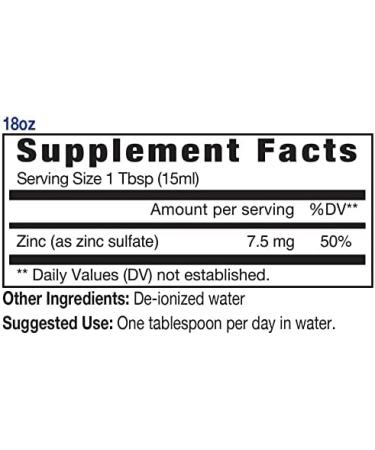 Buy Eidon Mineral Supplements Zinc 18 oz - Boost Immunity & Wellness - Buy Online on GoSupps.com
