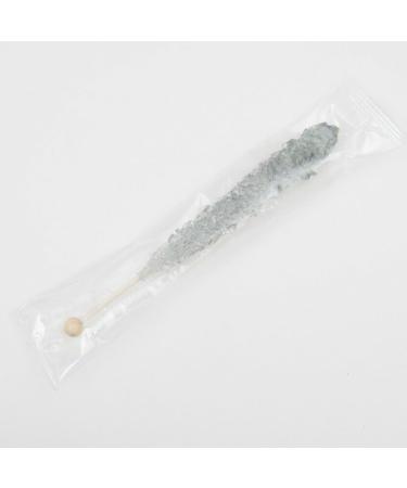 Silver Caramel Candy Sugar Crystal Rock on a Stick 12 x Lollies - Individually Wrapped - Candy Buffet Favours Cake Decorating - Drink/Cocktail Swizzle Stick Stirrers - Buy Online on GoSupps.com